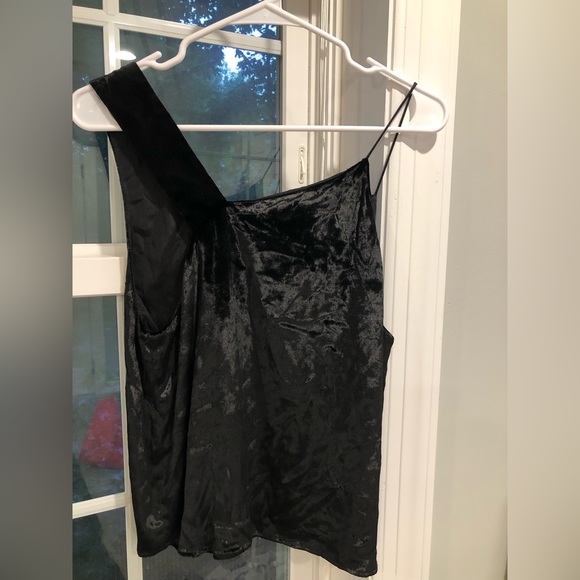 Michelle Mason Asymmetrical Cami in Black - Picture 8 of 10